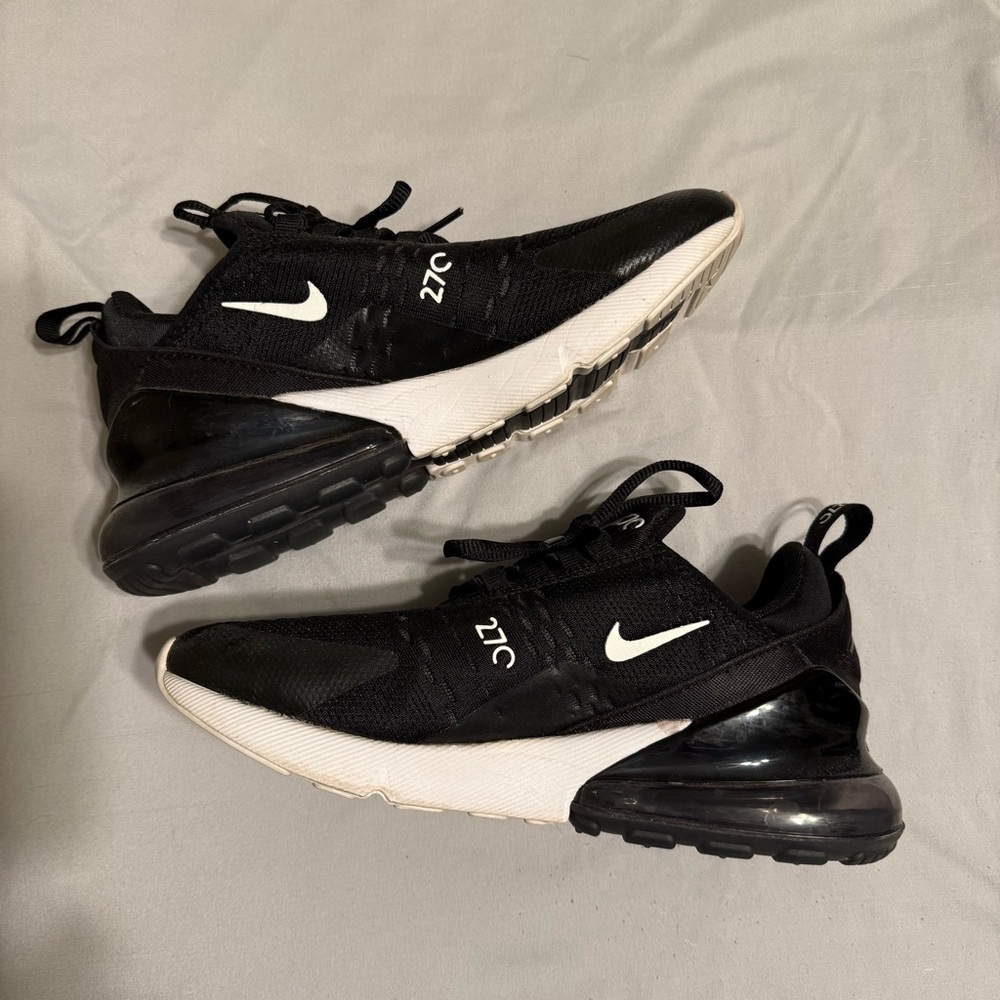 Nike Air Max 270 Black & White Womens Sneakers